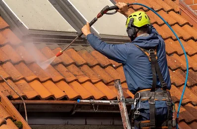 Démoussage et hydrofuge de toiture à Giettaz